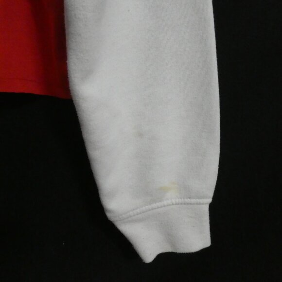 GENETIC APPAREL | small | Red Cropped Sweatshirt | Black and White Pieces - Picture 12 of 14